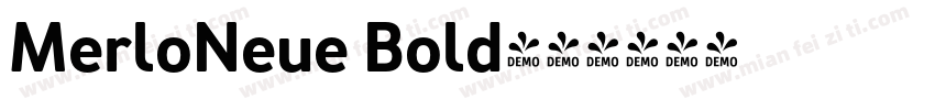 MerloNeue Bold字体转换